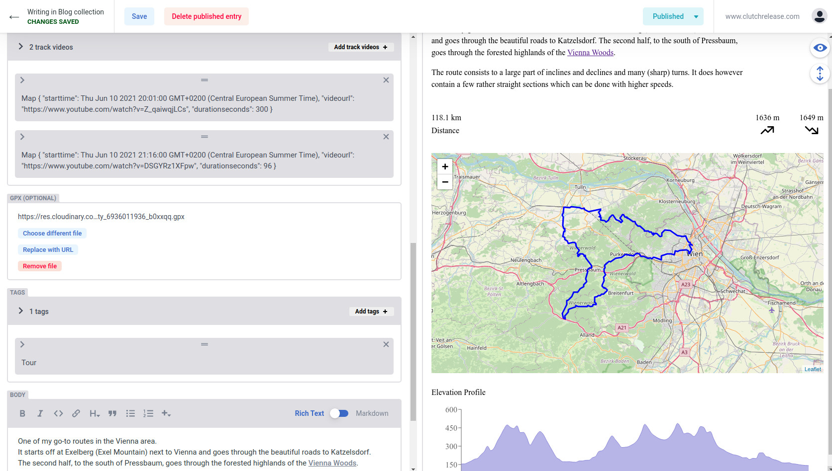 ClutchRelease Admin Interface